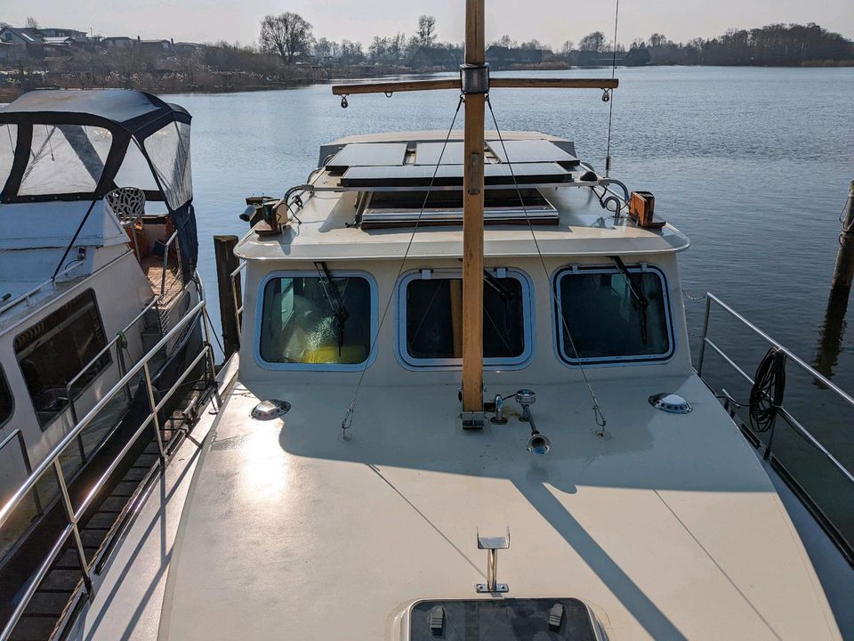 Brandsma Vlet Stahlboot Verdränger Motorboot in Leezen MV