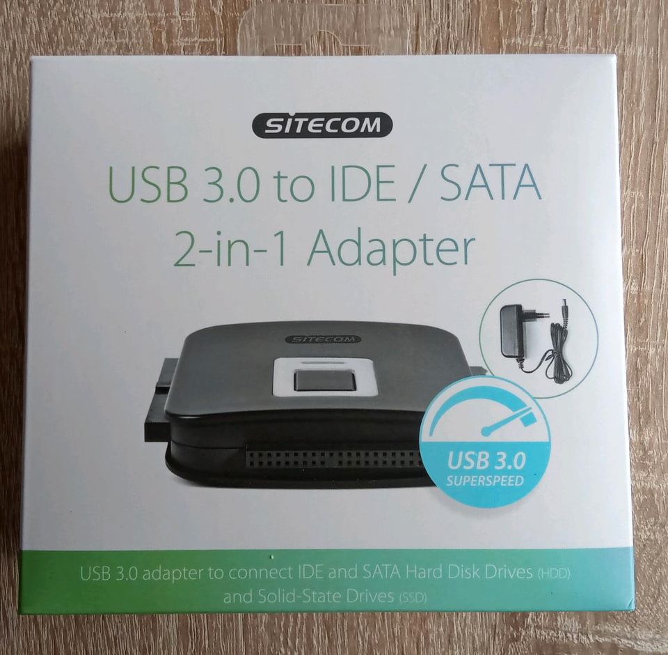 Sitecom USB 3.0 to IDE / SATA 2 in 1 Adapter in Hütten 