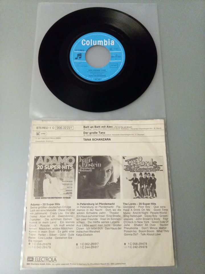 Tana Schanzara Single – Bett An Bett Mit Alex – Deutschland 1977 in  Innenstadt - Köln Altstadt | Musik und CDs gebraucht kaufen | eBay  Kleinanzeigen ist jetzt Kleinanzeigen