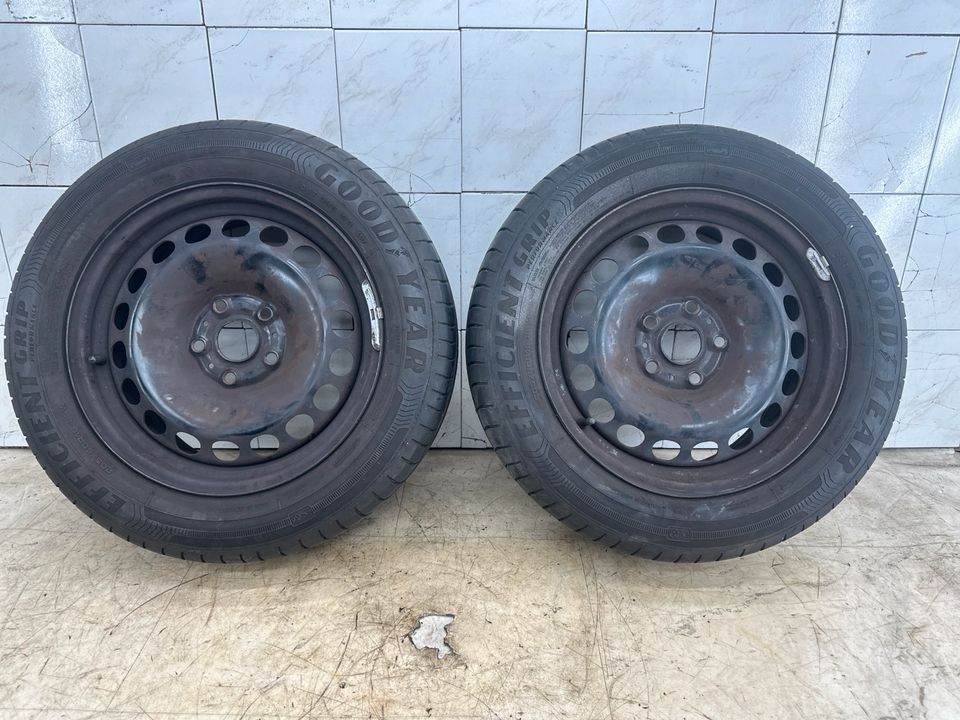 2x 205/60 R16 Sommerreifen auf Stahlfelgen GOODYEAR 6mm VW Sharan in Remscheid