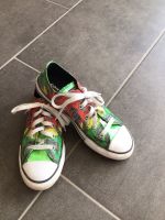 Converse Junior Chuck Sneaker Schuhe Gr. 35 Glitzer Grün Rot Gelb Baden-Württemberg - Essingen Vorschau