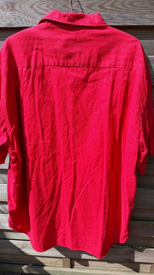 Herren Sommerhemd, neuwertig, rot, Gr. XL Crincle in Talkau