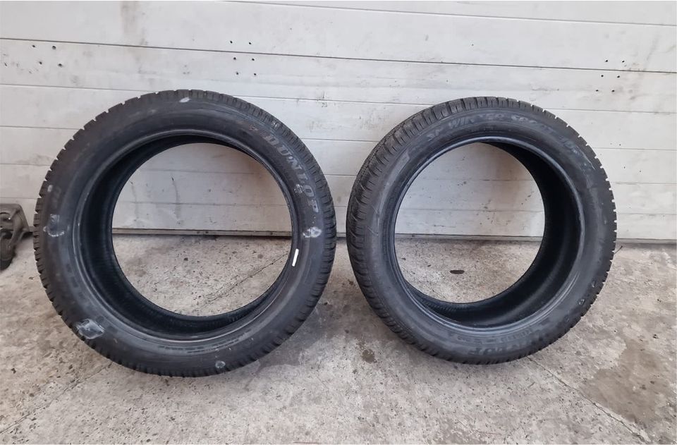 2 Stk. DUNLOP WinterSport 3D 245/45 R18 100V Winterreifen in Großefehn