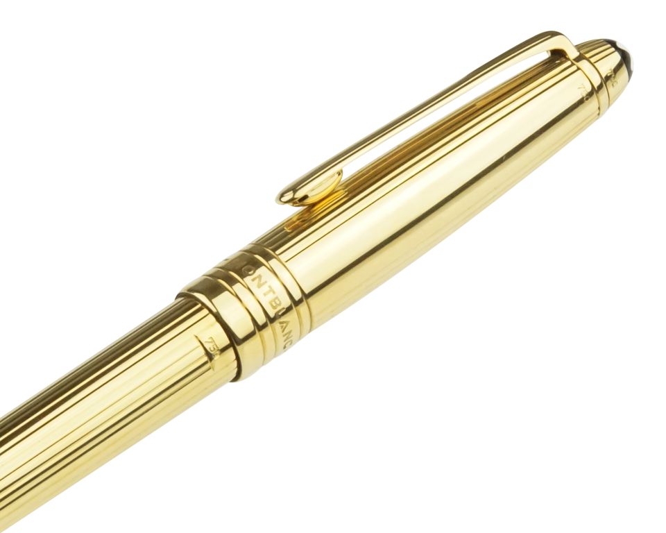 Montblanc Meisterstück Solitaire 750er Solid Gold Kugelschreiber in Pfarrkirchen