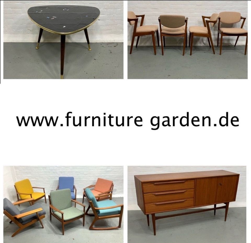 ◤ grete jalk mid Century easy Lounge Chair Sessel hochlehner Vintage Ohrensessel Teakholz Stuhl Teak 50er 60er 70er Retro Sofa daybed Couch Hocker in Berlin