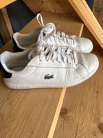Lacoste Sneaker Gr 37, Leder weiß hinten schwarz lack Baden-Württemberg - Kuppenheim Vorschau