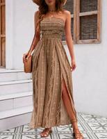 Jumpsuit Einteiler in beige braun mit Schlitze. gummiezug Baden-Württemberg - Blaustein Vorschau