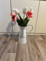 Neu Frühling Vase Tulpen Dekoration Deko Terasse rosa weiß Kanne Hessen - Bischofsheim Vorschau