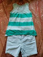 ESPRIT TOP BLUSE HOTPANTS HOSE MINT-GRÜN 36 - TOP ZUSTAND!!! Mecklenburg-Vorpommern - Wismar Vorschau