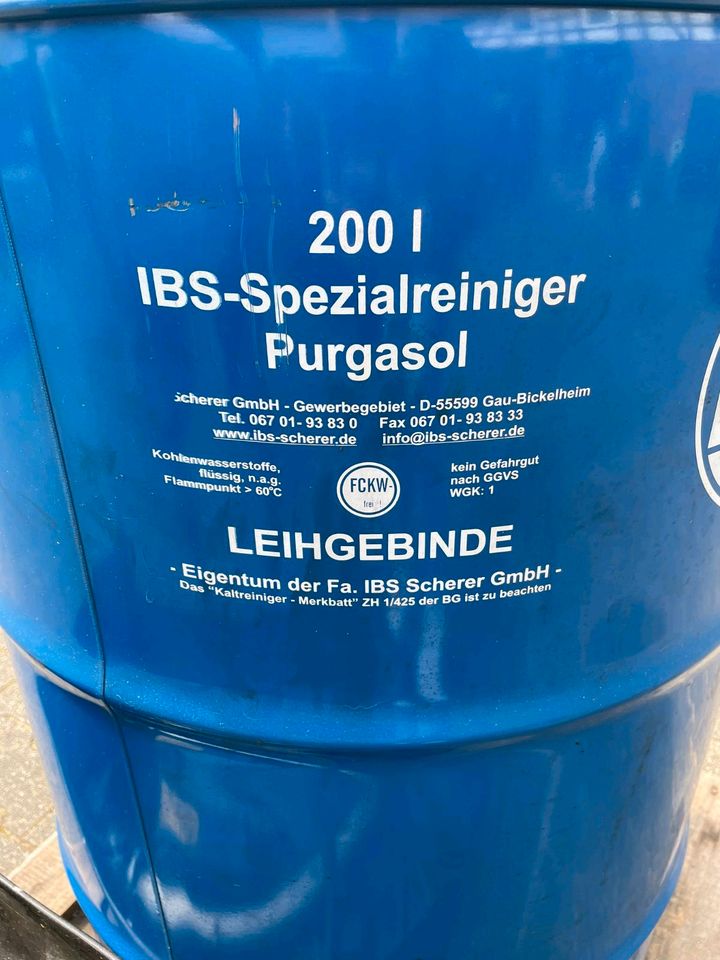 IBS Scherer Teilewaschgerät und IBS Spezialreiniger Purgasol in Frankenberg (Eder)