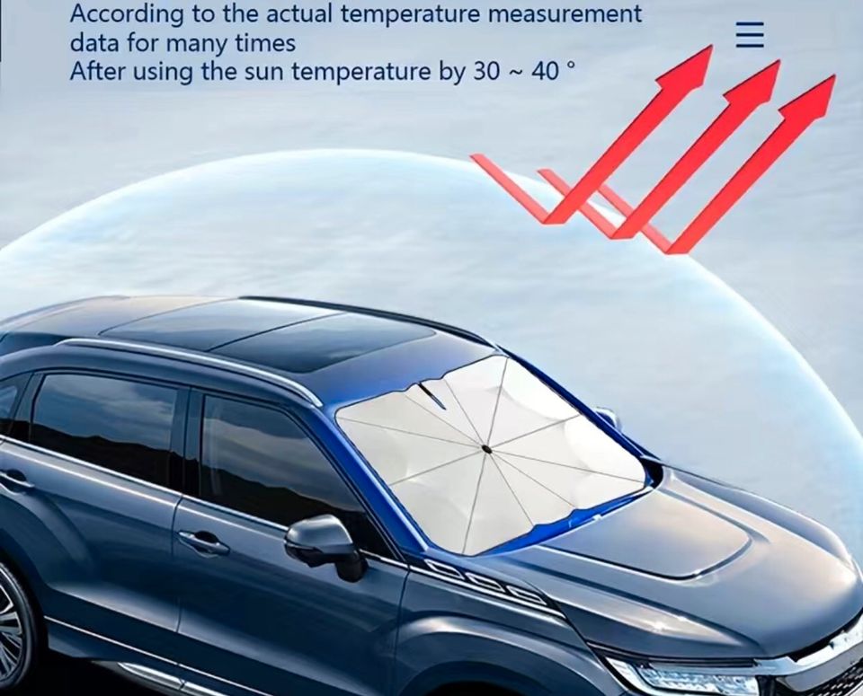 Sonnenschutz Sonnenschirm Auto Frontscheibe in Hessen - Darmstadt, Ersatz-  & Reparaturteile