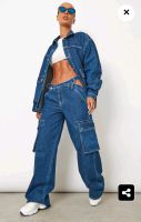 Jeans Jacke jeans Cargo hose zweiteiler oversize 36/38 zara h&m Baden-Württemberg - Fellbach Vorschau