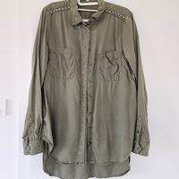 Garcia Bluse, Hemd, Nieten, Khaki, Gr.L Sachsen - Lichtenau Vorschau