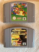 Nintendo 64 Spiele Mario Kart und Command and Conquer Bayern - Laberweinting Vorschau