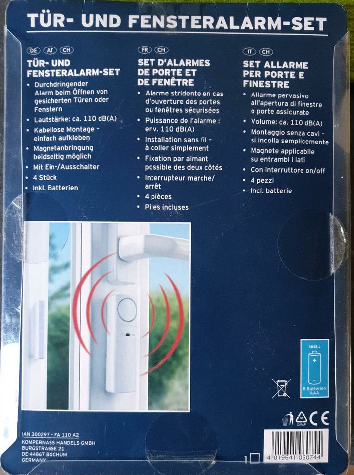 Tür- und Fensteralarm-Set inkl. Batterien | 4 Stück | Neu in OVP in Lüdenscheid