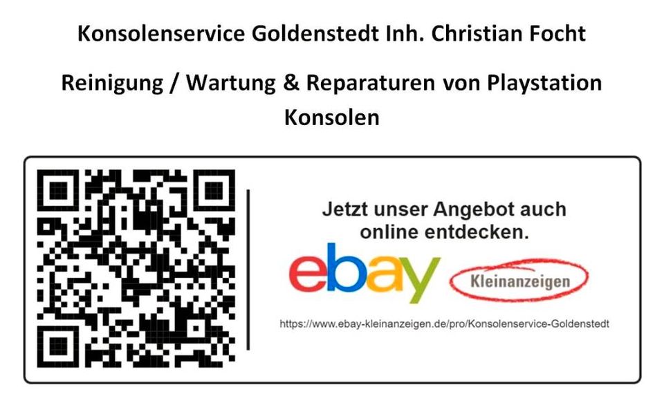 Reparatur & Reinigung Playstation PS 4 & 5 Konsolen in Goldenstedt