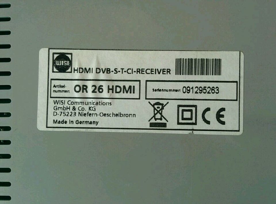 Digital - Receiver, HDMI DVB-S-T-CI in Allensbach