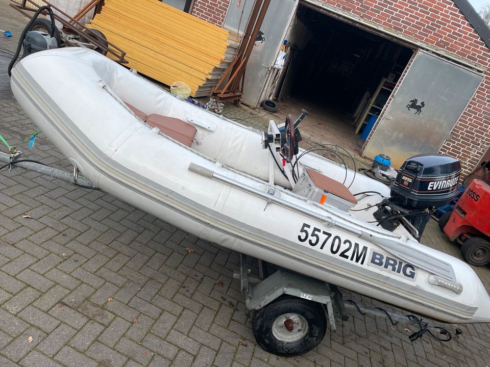 Schlauchboot RIP 3,30 25 ps evingrude 2t in Vreden