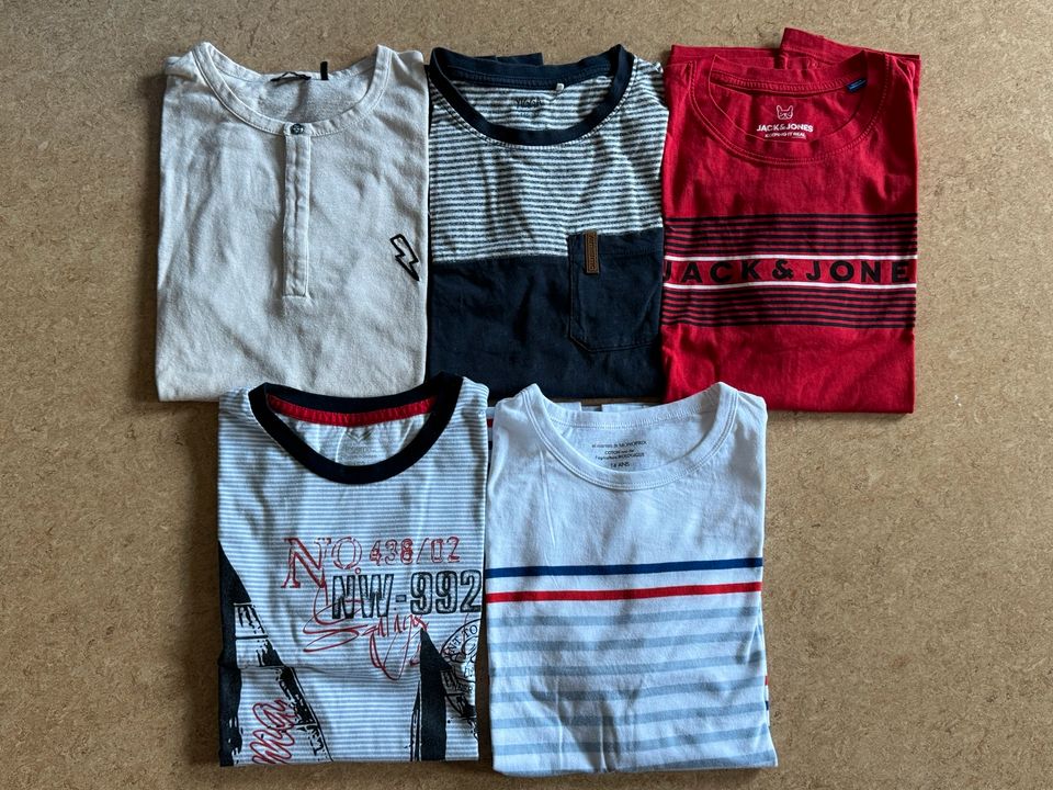 PAKET Yigga IKKS Jack&Jones Trigema Jungen Tshirts Gr. 146-152 in Meißen