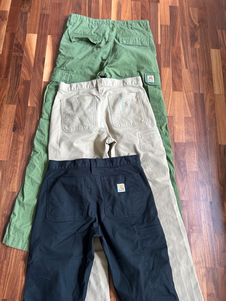 3x Carhartt Hose Gr. 30/32 fast neu in Bünde