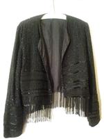 Bolero Jacke, 40/42 schwarz, bestickt mit Stabperlen Schleswig-Holstein - Großhansdorf Vorschau