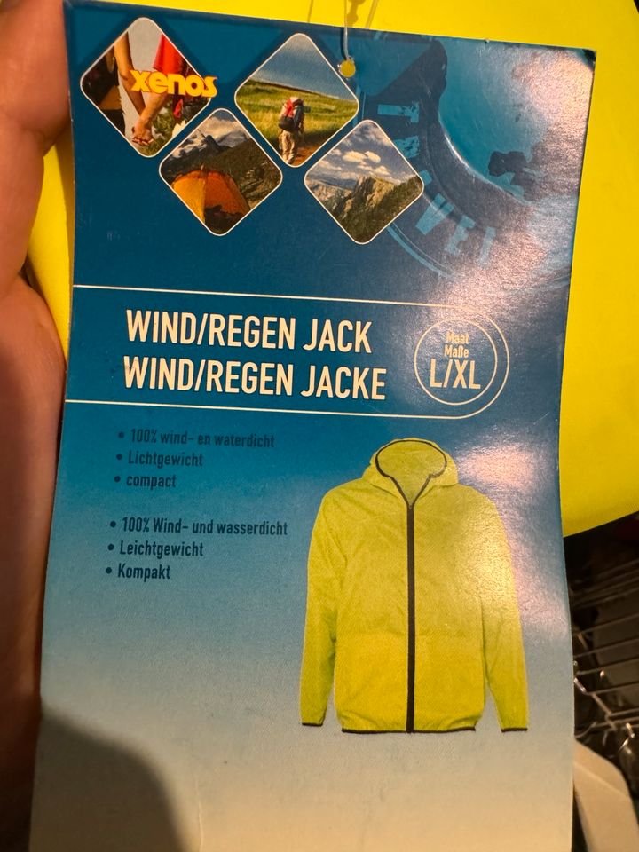 Windjacke Gelb L/XL Neu Unisex in Bad Schwartau