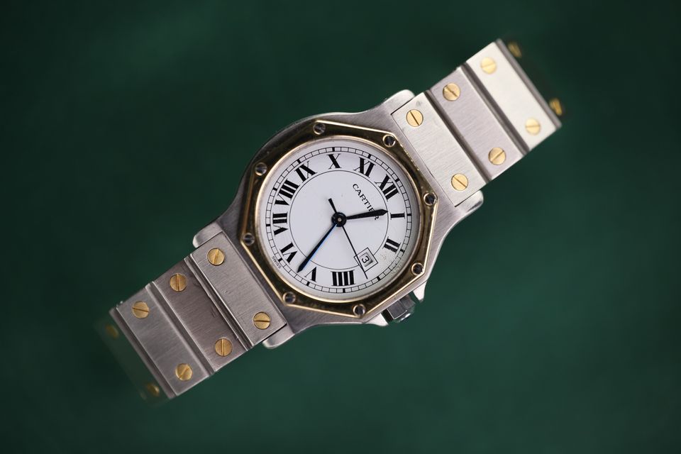 Cartier Santos Octagon Stahl/Gold Ref.187902, 30mm in Stuttgart