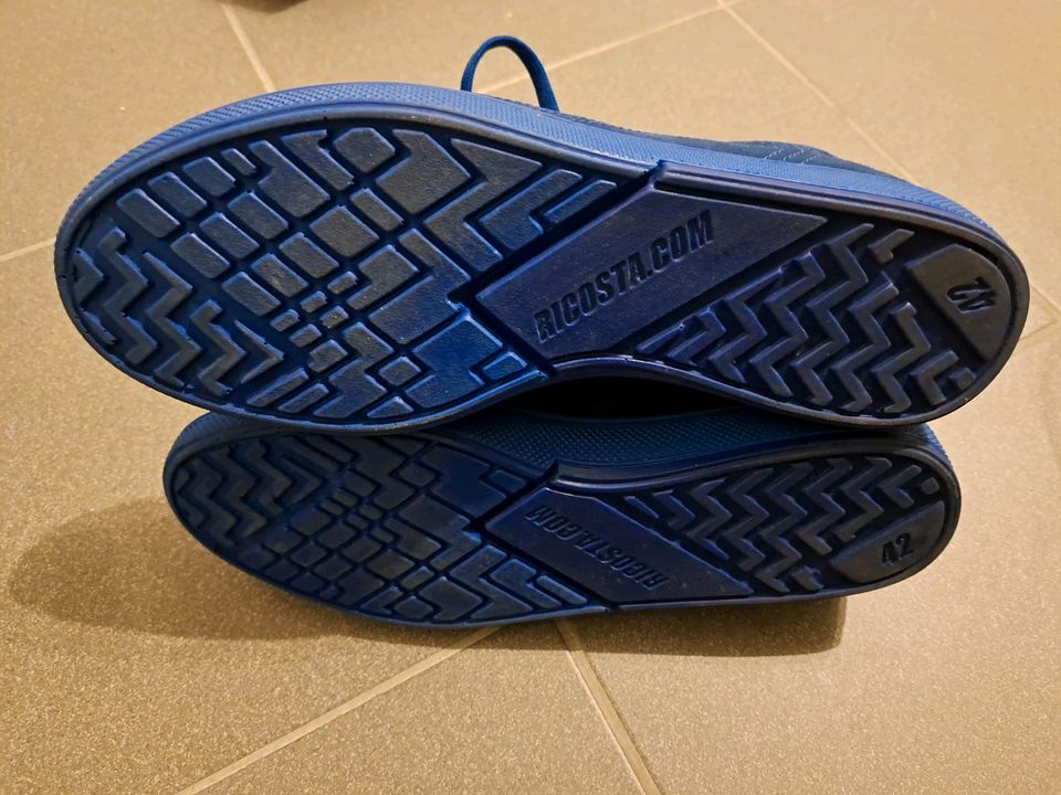 Ricosta Schuhe Gr. 42 Wildleder blau Top Zustand in Aurach