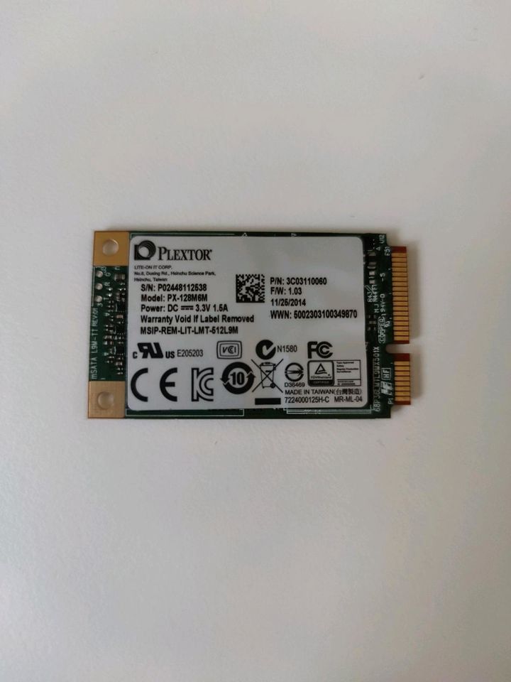 Plextor PX-128M6M - PX M6 M Serie 128 GB mSATA SSD in Untersiemau