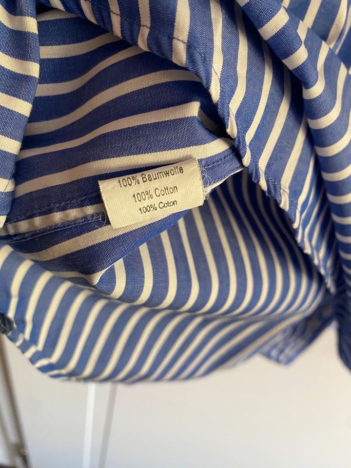 Tommy Hilfiger Herren 42 16 1/2 Hemd Oberhemd Streifen blau weiß in Lebus