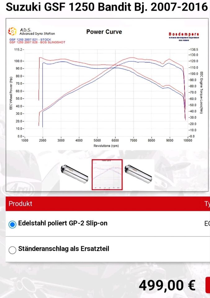 Bos sportauspuff in Hohn