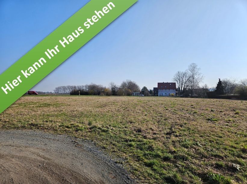 Familienleben auf einer Ebene im kommenden Baugebiet in Schulenrode. in Cremlingen