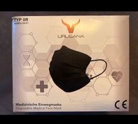 Urusana medizinische Einwegmaske MVR3 mask schwarz 100stk neu OVP Dortmund - Wickede Vorschau