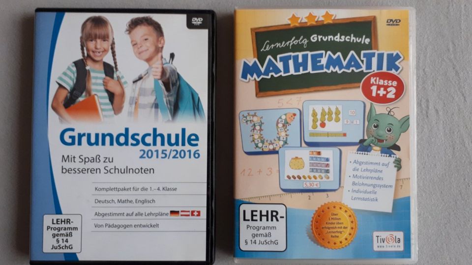 Lernbox / Lern-DVDs für die Grundschule Deutsch, Mathe, Englisch in Butzbach