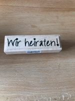Stempel Wir heiraten mit passendem Stempelkissen Hochzeitsdeko Bayern - Hersbruck Vorschau