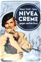 Nivea - Nass! Kalt! - Retro Blechschild 30 x 20 cm Sachsen - Eilenburg Vorschau