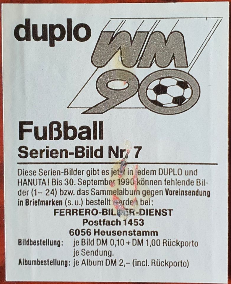 FERRERO WM1990 von Duplo 1 Bild #E02 in Roßdorf