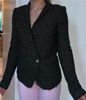 Zara Blazer Tweet boucle grün schwarz XS super Brandenburg - Potsdam Vorschau