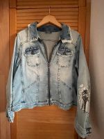 jeans jacke adler Hell Blau print aufdruck und steinen Nordrhein-Westfalen - Leverkusen Vorschau