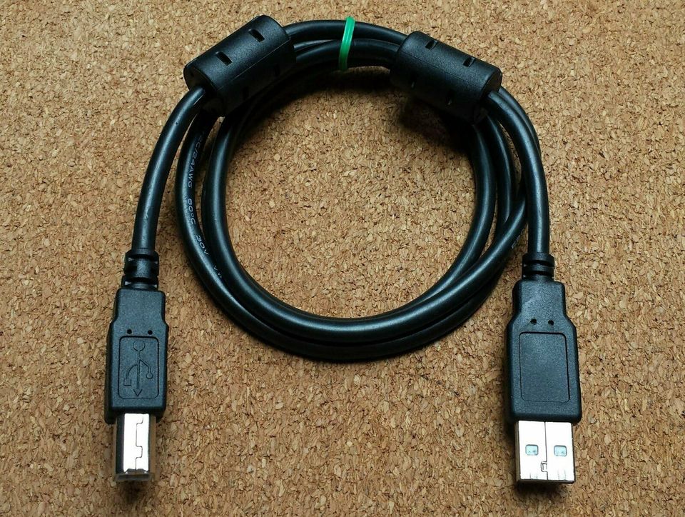 1 Meter USB Druckerkabel, Drucker Kabel, Stecker-A zu Stecker-B in Plattling