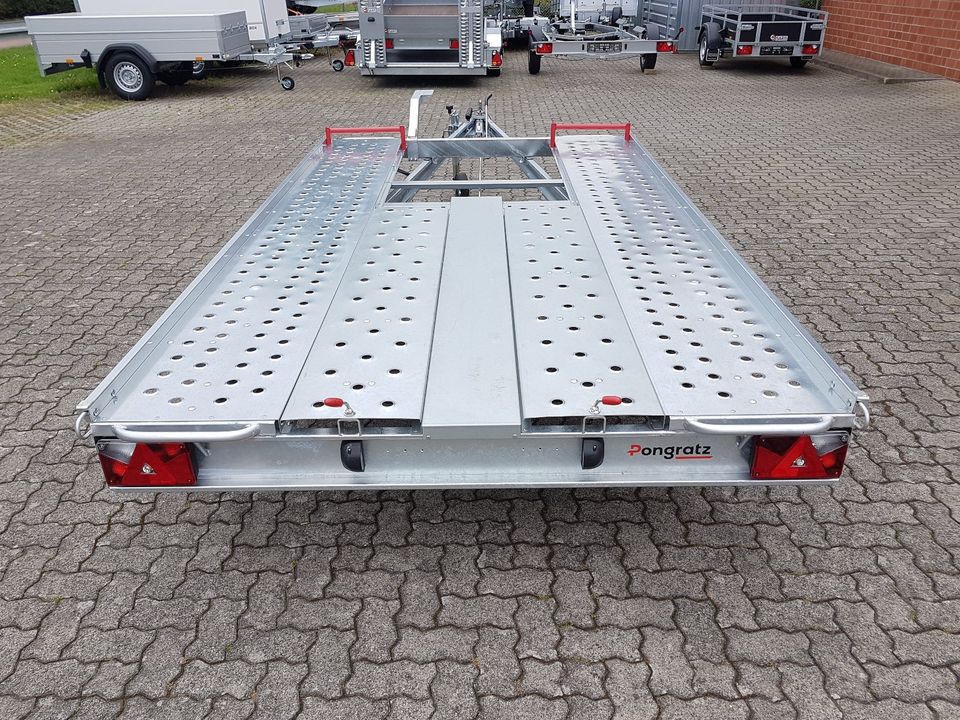 Pongratz L-AT 350 G-K 1,8t Autotransportanhänger kippbar in Lüdersfeld