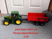 Bruder John Deere 6920 mit Wannenkippanhänger Niedersachsen - Ihlow Vorschau