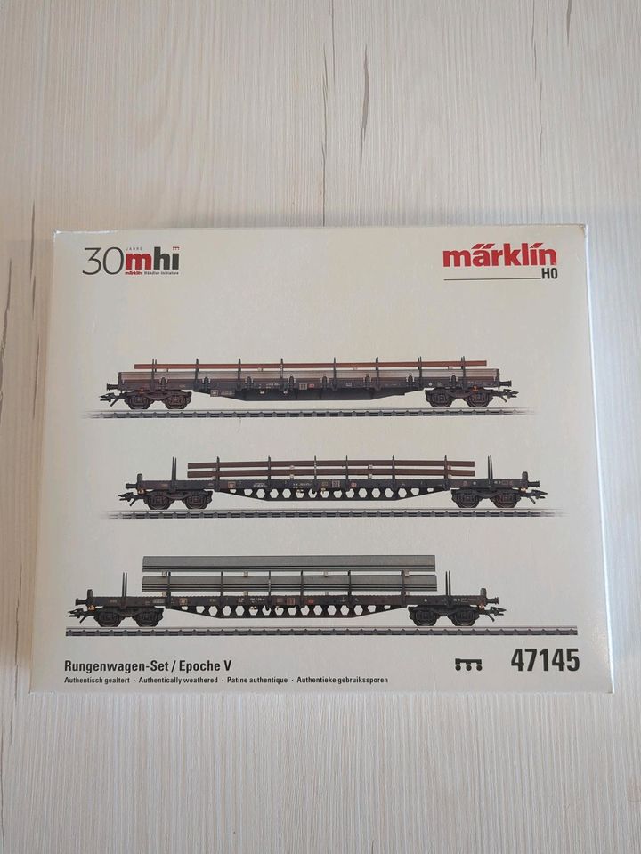 Märklin H0 47145 Stahl - Rungenwagen - Set in Liebenburg
