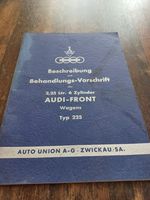Beschreibung und Behandlungsvorschrift Audi Front 2,25ltr 6 Zylin Sachsen - Bad Lausick Vorschau