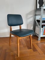 Mid-Century Stuhl aus Kunstleder in Blau, 1950er Stuttgart - Stuttgart-West Vorschau