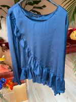 Reserved blau Satin Rüschen top Bluse Tunika 44 Düsseldorf - Bilk Vorschau