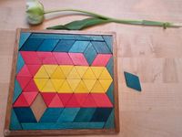 Holz Mosaik Puzzle Pägo waldorf Handarbeit zu grimms Hessen - Kaufungen Vorschau
