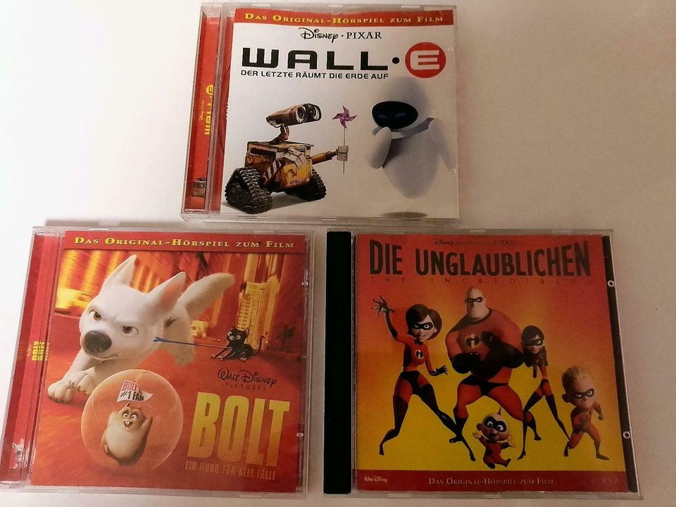 WALT DISNEY Hörspiele CD's WALL.E, BOLT, DIE UNGLAUBLICHEN in Brietlingen