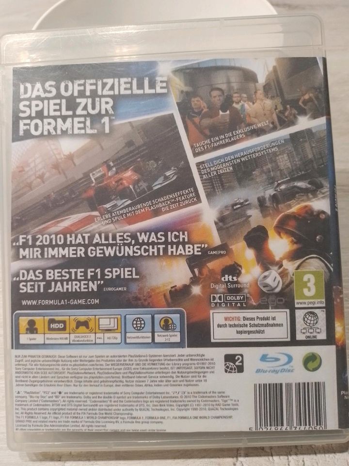 PS3 F1 Formular 1 2010 in orginal Hülle mit Anleitung in Wermelskirchen