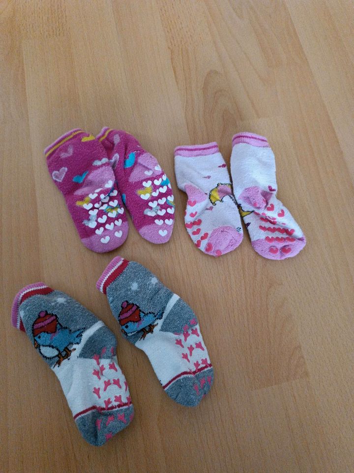 Paket 3 stoppersocken Socken Mädchen 19-22 in Markt Schwaben